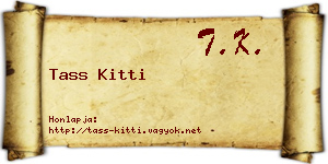 Tass Kitti névjegykártya